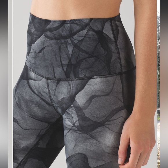 Lululemon Wunder Under Pant (Hi-Rise) Midnight Tulle Multi Black Sz 2‎ - Picture 8 of 11